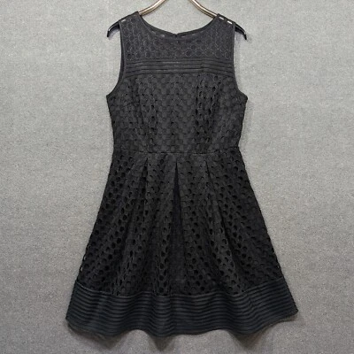 Vestido Lane Bryant para mujer 14 ojales LBD plisado clásico rodilla sofisticado elegante Foto 1 de 4