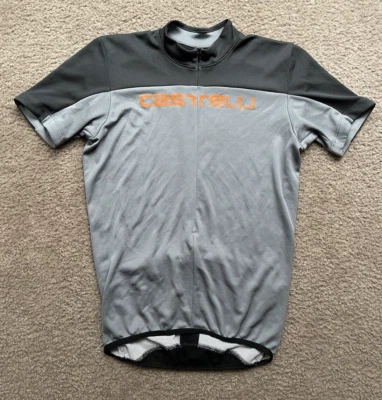 Castelli Short Sleeve Cycling Jersey T-Shirt Adult Medium Performance Racing Tee Foto 1 de 4
