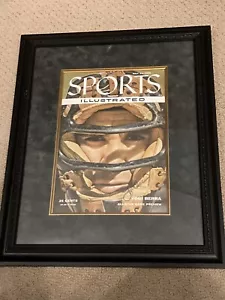 Yogi Berra 1955 Sports Illustrated SS Auto’d Framed COA- NY Yankees HOF- Not CGC - Picture 1 of 9