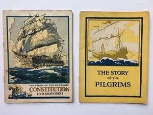1922 Geschichte der Pilger 1931 alte Ironsides Geschichtsbroschüren Boston Massachusetts - Bild 1 von 10