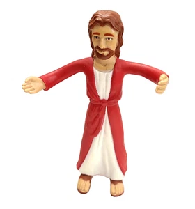 Jesus of Nazareth Bendable Poseable Arms Action Figure 6.25" tall NJ Crose - Picture 1 of 10