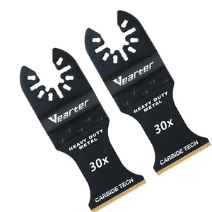 Hojas de herramienta oscilantes para cortador de carburo de 34 mm 2 piezas hojas de sierra multiherramienta universales - Imagen 1 de 11