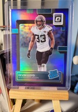 2022 Donruss Optic - Devin Lloyd - Rated Rookie Purple #'d/50 - Beautiful Card