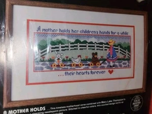 Dimensions A Mother Holds Her Children's Hands Needlepoint Kit 16" X 8" - Picture 1 of 4
