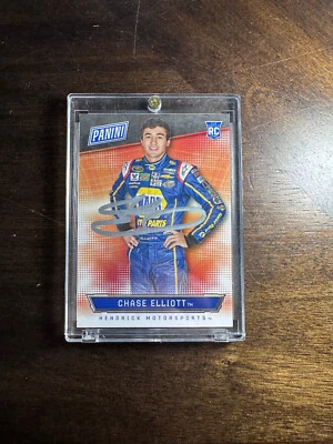 2016 Chase Elliott RC Rookie Autograph Signature serial # /1499  RARE - Image 1 of 2