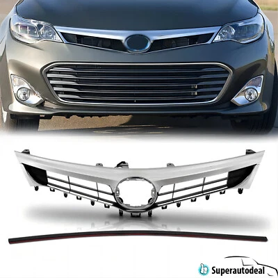 Parachoques delantero superior cromado rejilla malla para Toyota Avalon 2013 2014 2015 Foto 1 de 4