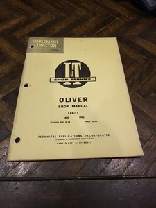 I & T Shop Service Oliver Shop Manual Series 1800, 1900 Manual No. 0-16 1962 - Picture 1 of 3