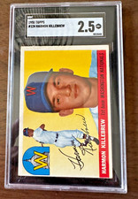  Harmon Killebrew RC  1955 Topps #124(Washington Nationals)  SGC 2.5 GD+