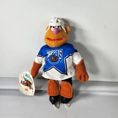 Juguete de peluche McDonalds Muppets Fozzie 1995 NHL portero de hockey sobre hielo Jim Henson con etiqueta Foto 1 de 4