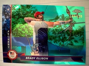 Brady Ellison 2024 Topps Chrome US Olympics Aqua /199 Archery - Bild 1 von 2