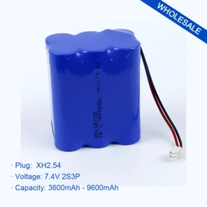 7.4V 2S3P 9600Mah Large Capacity Rechargeable Li-Lon Battery Pack XH2.54 Plug - Picture 1 of 12