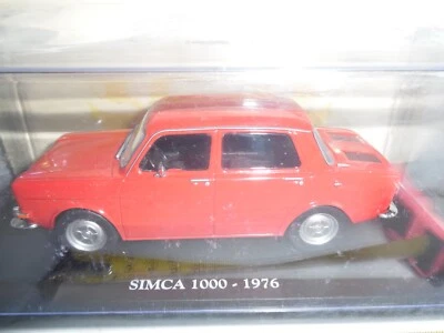 Atlas.  NX18. Simca 1000 in Red - 1976 1:24 European Vintage Cars - Cased - Image 1 of 4