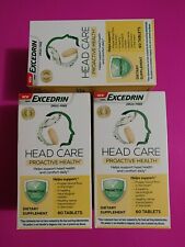 3x Excedrin Head Care Proactive Health (60 Tablets each) EXP 09/2024 Supplement