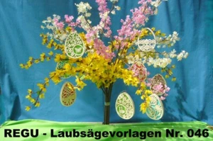 "REGU - Plantillas de sierra de hojas n.o 046"" Hechizo de primavera - Hacemos manualidades para Pascua"" xx - Imagen 1 de 11