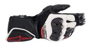 Alpinestars SP-8 V3 Air Mens Leather Motorcycle Gloves Black/White/Red - Picture 1 of 2