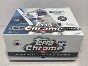 Topps Chrome Jumbo Hobby Box 2019 sellado de fábrica 5 autos - Imagen 1 de 8