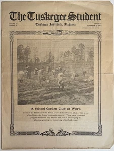 Zeitung "The Tuskegee Student" von 1917, Original, Afroamerikaner, Schwarze Presse. - Bild 1 von 15