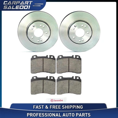 Brembo Front Disc Brake Rotors Brake Pads for 1990-1993 Mercedes-Benz 300SL - Image 1 of 4