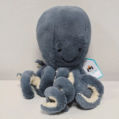 RARE Jellycat - Little Storm Octopus - Retired blue plush squid toy gift BNWT - Image 1 of 4