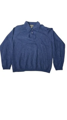 Suéter Banana Republic Azul Lana Merino Cuello en V Tejido Texturizado Foto 1 de 4