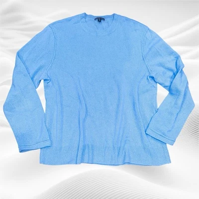 James Perse Soft Featherweight Cashmere Crew Blue Men’s Sweater Size 3/Large - Image 1 of 4