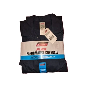 Dickies ~ Performance Coveralls Navy Blue Flex Temp Control Polyester 2XL Tall. - Picture 1 of 4