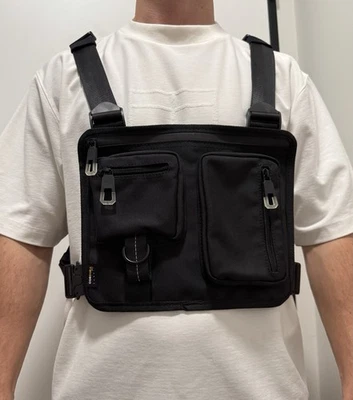 DDP Zara Cordura Hombre’s Chaleco Pecho Táctico Raro Rave Bolso Chaleco Foto 1 de 4
