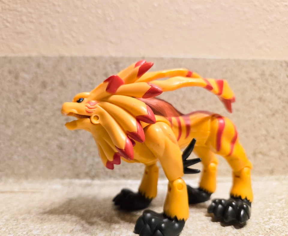 Figura de acción rara Bandai Digimon Digi-Warriors 2001 suelta Saberleomon  Foto 1 de 4
