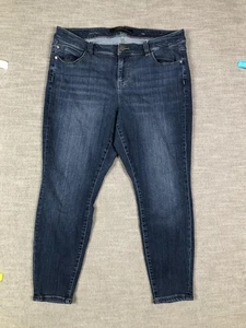 Liverpool Los Angeles Jeans Womens 18W Blue The Ankle Skinny Stretch Denim Plus - Picture 1 of 11