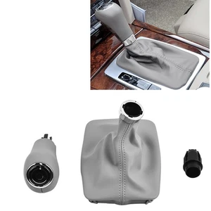1Set Gear Shifter Knob W/ Boot For Mercedes Benz E Class W212 W207 2009-13 Gray - Picture 1 of 7