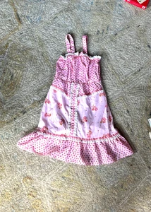 1980s Vintage Strawberry Shortcake Dress - Size 7 Kids - Picture 1 of 5