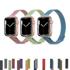 Bracelet Strap For iWatch Ultra Series 9-1 SE Loop Band Stainless Steel Slim - Picture 1 of 39