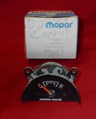 NOS MoPar 1975 Plymouth Roadrunner Dodge Coronet Temperature Gauge   pn 3592909 - Image 1 of 1