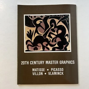 20th Century Master Graphics: Matisse Picasso Villon Vlaminck 1980 Paperback - Picture 1 of 6