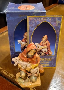 Neu Jeremia der Hirte Weihnachten Erbstück Krippenfigur Fontaninni römisch 5 Zoll - Bild 1 von 13