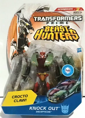 TRANSFORMERS PRIME BEAST HUNTERS DELUXE KNOCK OUT DECEPTICON CROCTO CLAW MOSC - Image 1 of 2