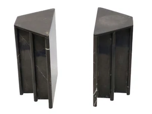 BLACK NEGRO MARQUINA MARBLE ART DECO STYLE COFFEE TABLE BASE - Picture 1 of 15