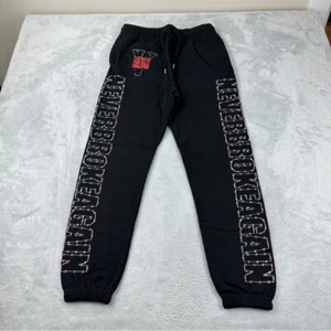 Vlone x Never Broke Again NWOT Black Sweatpants Men's Size Small 100% Cotton - Picture 1 of 12