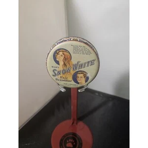 Dr. Blair's Snow White Hair Beautifier round tin, art deco, 1930s, vintage - Picture 1 of 7