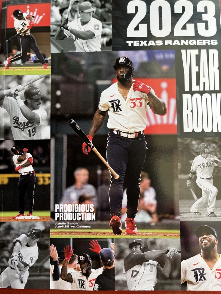 2023 TEXAS RANGERS YEARBOOK MLB WORLD SERIES CHAMPIONS GARCIA COMMEMORITIVE - Image 1 of 1