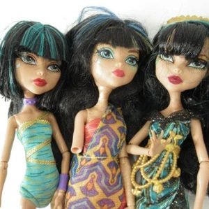 Monster High Dolls Cleo De Nile Lot o 3 Frights Camera Action Dance Love Shoes - Picture 1 of 7