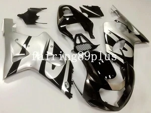 Silver Black ABS Injection Mold Bodywork Fairing Kit Fit for 2000-2002 GSXR1000 - Picture 1 of 6