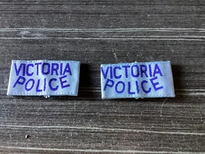 2 x Victoria Police Shirt Patches ,Good Condition.,Old design.,Variance ONE - Picture 1 of 2