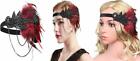 BABEYOND 1920s Flapper Headband Roaring 20s Great Gatsby Black and Red 
