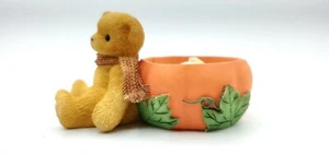 CHERISHED TEDDIES Herbst HALLOWEEN KÜRBIS Teelicht KERZENHALTER AVON 470333 - Bild 1 von 12