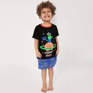 Pijamas Niños Ropa de Salón Pijamas Cortos PJs 3 - 10 Años Espacio Alienígena Regalo - Imagen 1 de 10