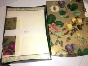 NUEVO Sobres de Papelería y Forrados Vintage Hallmark SELLADOS ORO FRUTA BOTÁNICA - Imagen 1 de 2