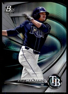 2022 Bowman Platinum Top Prospect Autograph Kyle Manzardo Tampa Bay Rays #TOP-87 - Picture 1 of 2