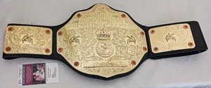 HHH Triple H Autographed Signed Big Gold Title Belt JSA Adult Figures Inc WWE - Picture 1 of 3