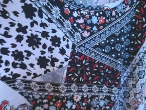 Canda Damen blaues Top 3/4 Ärmel mit Strass Akzenten Größe L - Bild 1 von 7
